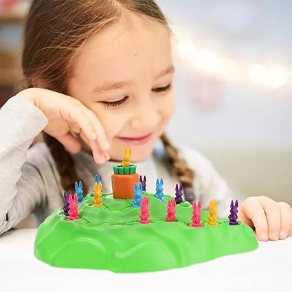 image of girl playing with croque carotte