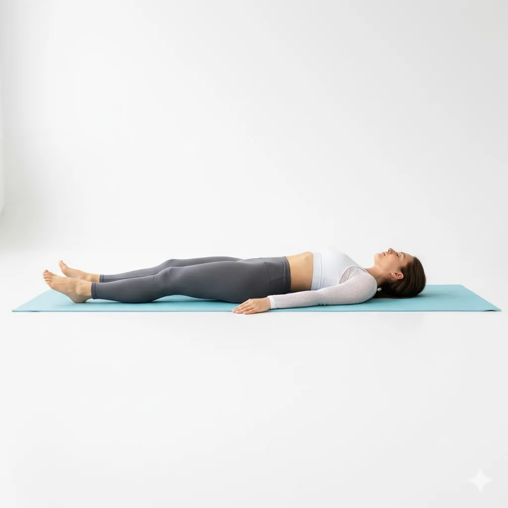 woman taking deep breaths