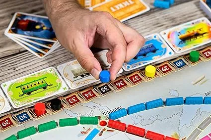 image of game Ticket To Ride set up