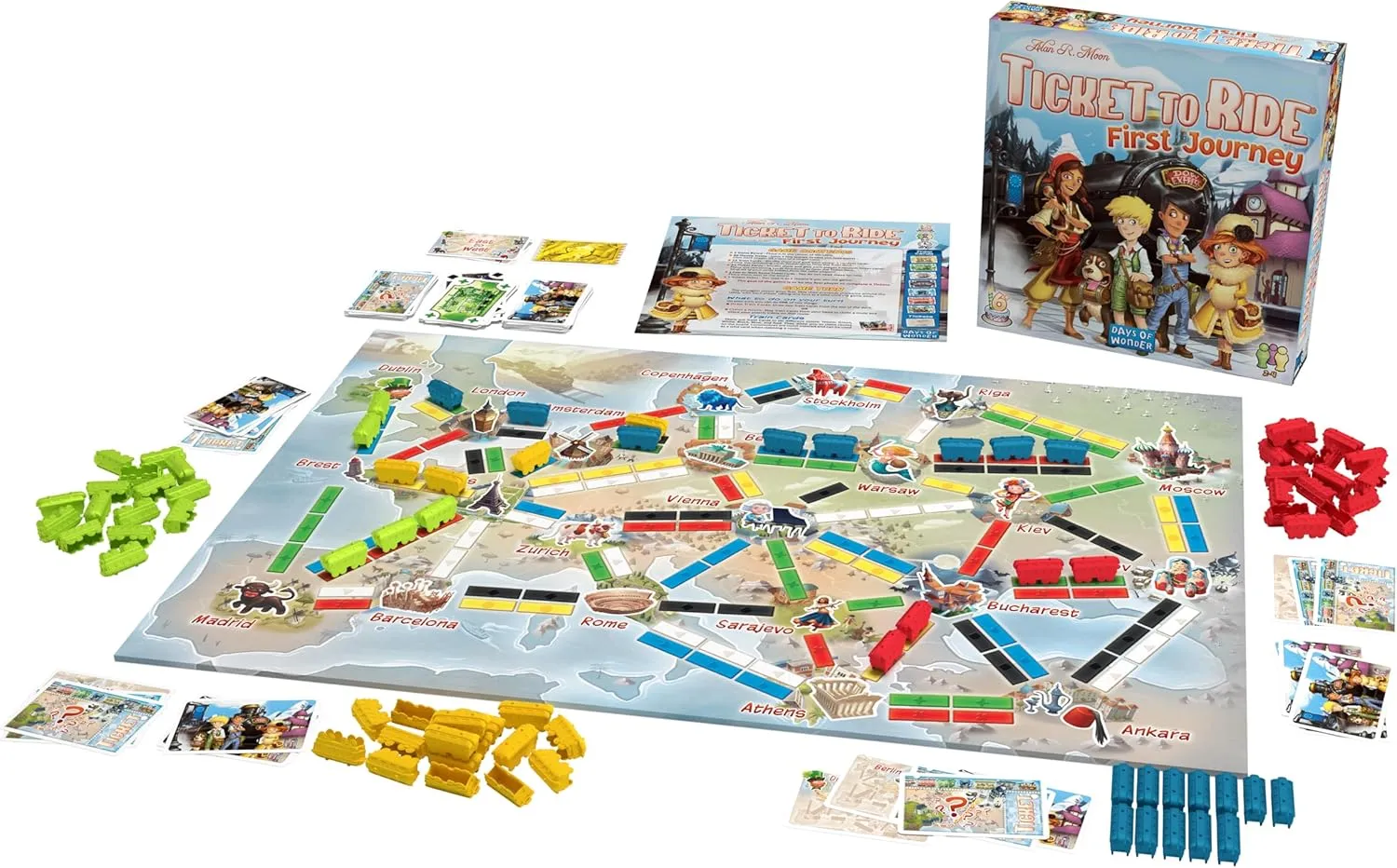 set up of the game ticket to ride